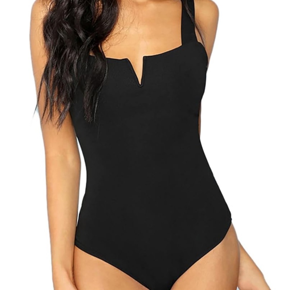 Elegant Black Women's Bodysuit